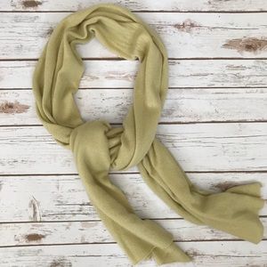 White & Warren Cashmere Yellow Scarf Wrap
